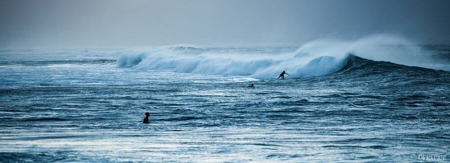 surfing waves